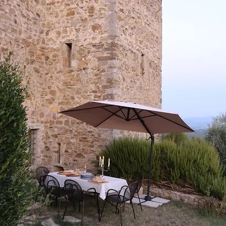 Сasa de vacaciones Medieval Tower In Umbria With Swimming Pool